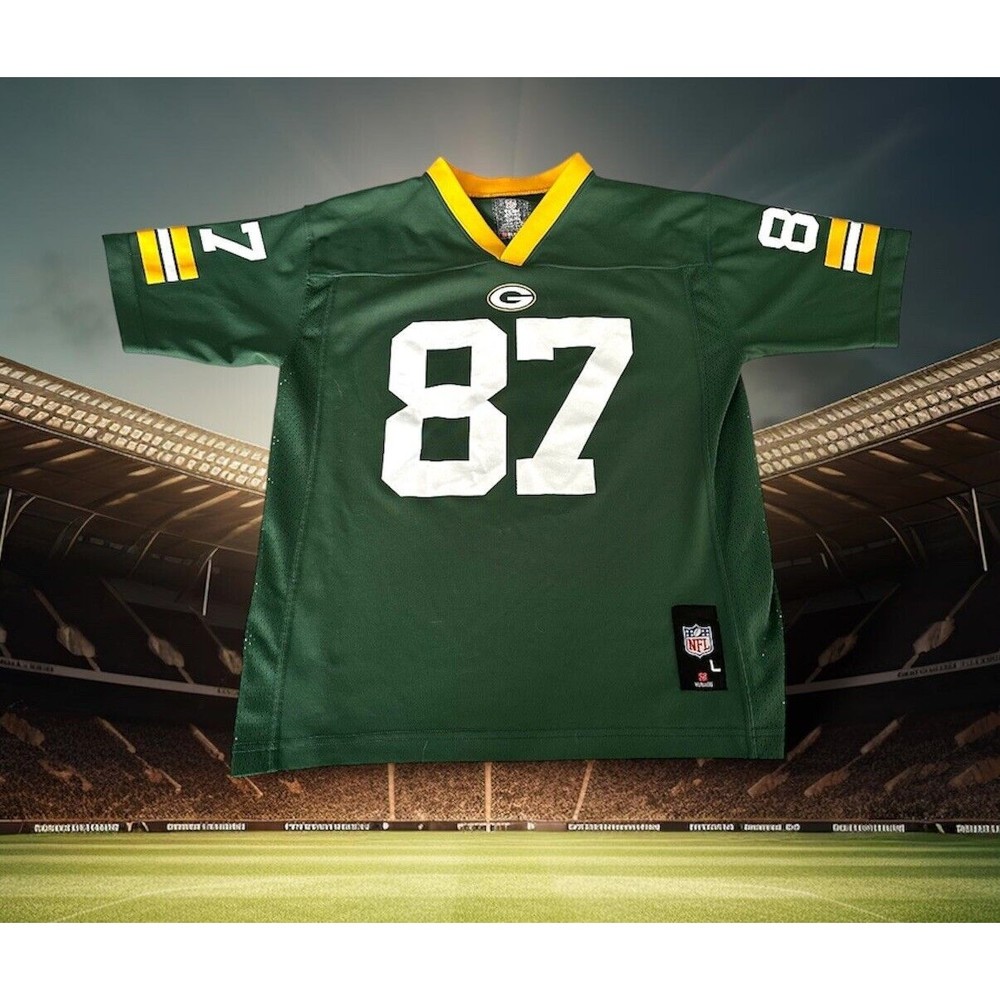 NFL Team Jordy Nelson #87 NFL Football Green Bay Packers Jersey Youth Size Large